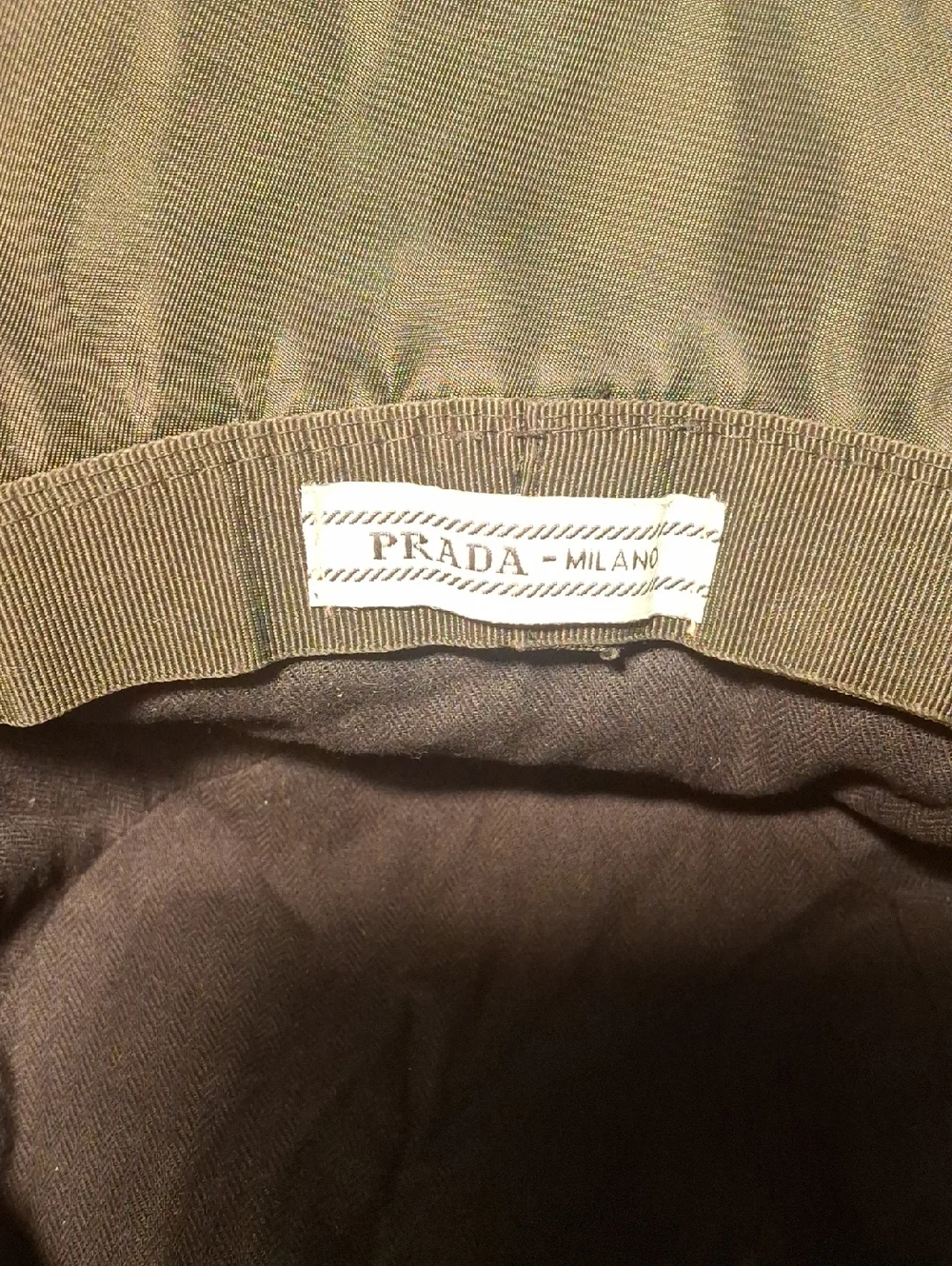 PRADA Milano Black Logo Rain Bucket Hat - Picture 6 of 6
